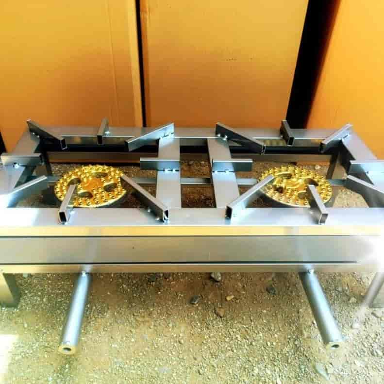 اجاق گاز دوقلو 30*65 استیل